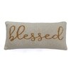 Blessed Knit Pillow Cover  Natural Mustard 16X24  Inches