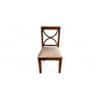 Newport Sheesham Wood Dining Chair in Beige Velvet HONEY FINISH