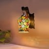 Devansh Solid Wood Electric Wall Light in Brown Colour with Multi Shade Count of 1 Light