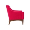 Claudia Boucle Fabric Arm Chair in Red Colour