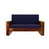 Maruti 2+1+1 Seater Wooden Sofa (BLUE Colour, Honey Finish)