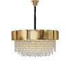 Ellie Gold Metal 12 Light Crystal Chandelier