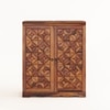 Parquet  Sheesham Wood Bar Cabinet in Honey Oak Finish