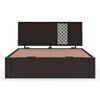 Alaca Solid Wood King Size Hydraulic Storage Bed In Mahogany Finish