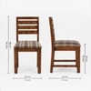 Arbor 4 Seater Dining Set with Cushioned Chairs in Check Colour