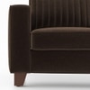 Apollo Neo 3 Seater Fabric Sofa in Dark Earth Colour (Back Height : Regular, Cushion Type : Hard)