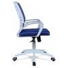 Mmarveal Mid Back Ergonomic Chair in Blue Colour