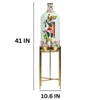 Auspicious Krishna Decorative Electric Floor Lamp with Metal Stand in White Colour