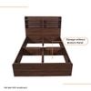 Maverick Engineered Wood Double Bed With Head Board Storage in Columbian Walnut Finish