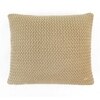 Anna Khaki Knitted Cushion Cover  16X16 Inches