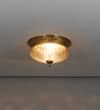 TELMOR 2 Light Antique Brass Flush Mount Ceiling Light