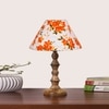 Devansh Multicolor Cotton Table Lamp With Wood Natural Base (10X10X16) Inches)-39