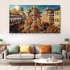 The Castle Decor Carnival Art Wall Painting Wooden Framed 27x48 Inch (Style 1)