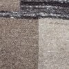 Abstract Handmade Natural Wool Wall Art Brown Geometric 4 x 6 Feet