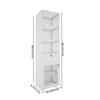 Solicitor Bookshelf In Frosty White Finish