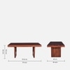 Brenda 6 Seater Dining Set  In Honey Finish