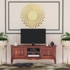 David Solid Wood TV Unit in Honey Finish