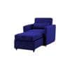 Jernell 1 Seater Sofa Cum Bed In Navy Blue Color