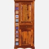 Sheesham Wood 1 Door Wardrobe In Honey Oak Finish