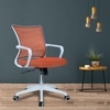 Iinea Mid Back Ergonomic Chair in Orange Colour