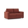 Apollo 2 Seater  Fabric Sofa In Dark Coral Colour