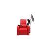 Flix Solid Wood One Seater Motorized Recliner in Red Colour