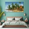 The Castle Decor Kerala Sea Wall Painting Wooden Framed 27x48 Inch