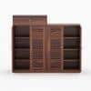 Danta Shoe Rack Of 30 Pairs In Provincial Teak Color