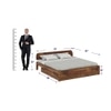Sleigh Solid Wood King Size Storage Bed