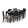 Arabia Xl Storage- Oribi 6 Seater Dining Table Set (Colour- Wheat Brown , Finish- Mahogany)