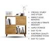 Hexa Engineered Wood Bookshelf Multipurpose Storage Rack in Giant Wood Colour