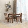 Seattle Starter Dining Set 1+4 (Rubberwood, Antique Oak Finish)