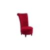 Piece High Back Accent Chair in Maroon Colour