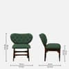 Twilight Solid Wood Accent Chair in Gold Colour
