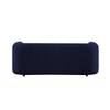 Zenol Boucle Fabric 2 Seater Sofa In Navy Blue