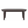 Florence Oval Solid Wood Coffee Table In Mahogany Finish