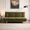 Bliss 3 Seater Sofa Cum Bed In Green Colour