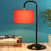 Hope Orange cotton Shade Iron Table Lamp