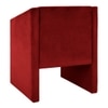 Shuntina Accent Velvet Chair in Red Colour