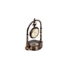 Hanging Black Antique Clock With Compass on Base