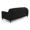 Franco 3 Seater Leather Sofa in Licorice Colour