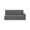 Apollo Sofa (Colour : Ash Grey Velvet, Cushion : Hard, Back Type : High Back, Seating Capacity : Left Aligned 3 Seater + Left Aligned Chaise)