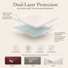 Loom and Needles Waterproof Mattress Protector Premium Cotton Mattress Bed  Cover72x48 in White