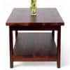 Aroda Sheesham Wood Coffee Table In Walnut Finish