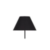 Nola Black Fabric Floor Lamp with Black Iron Base
