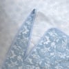 Lila White & Blue Floral Cotton Dohar Set Of 2 Reversible Single Bed 350 Tc Size 240 X 160 Cms