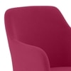 Owen Fabric Lounge Chair in Raspberry Colour