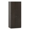 Zoey Engineered Wood 2 Door Wardrobe in Dark Wenge Finish