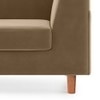 Rubik Luxe 2 Seater Fabric Sofa in Fawn Velvet Colour