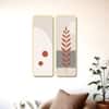The Castle Decor Modern Boho Botanical Wall Art Set of 2 Design 4 12x18 Inch